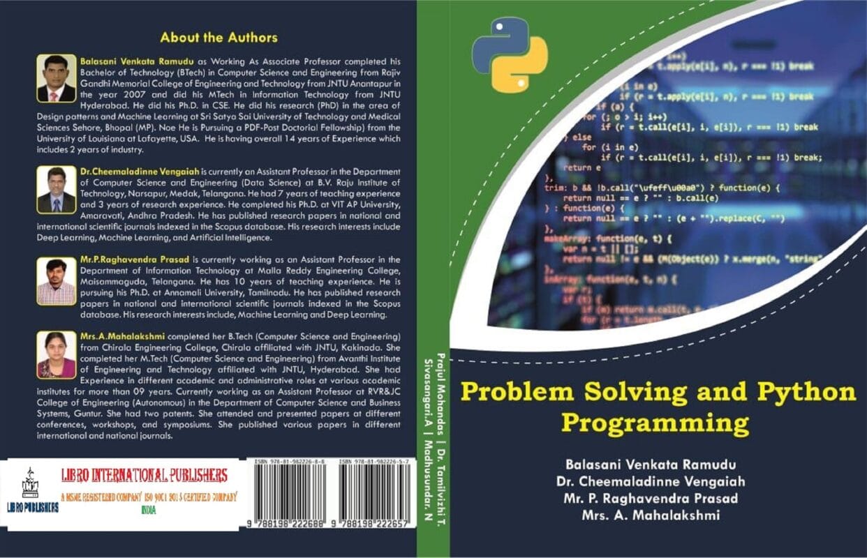 Problem Solving and Python Programming