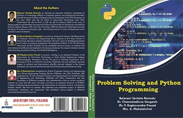 Problem Solving and Python Programming