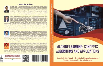 Machine Learning: Concepts, Algorithms and Applications